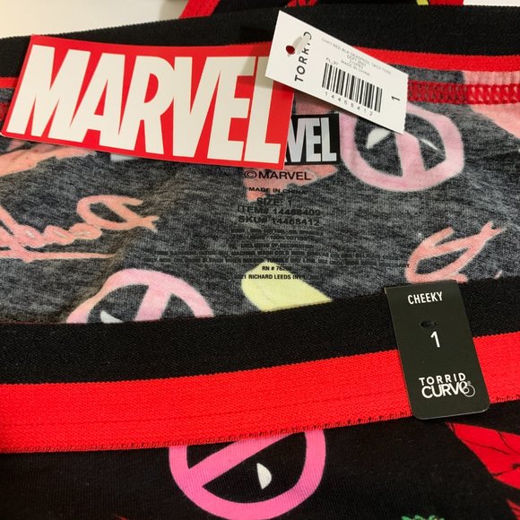 Torrid Cheeky Panties Underwear Disney Marvel Deadpool Tacos Plus Size 1 14 / 16 - Picture 4 of 4